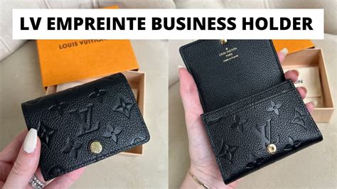 lv empreinte business card holder|lv envelope business card holder.